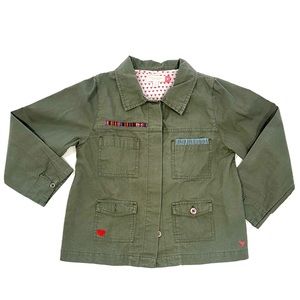 NWOT Pink Chicken Army Jacket Size 8Y